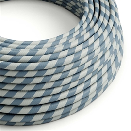 Blå/Blå spiral HD-rayon stofledning